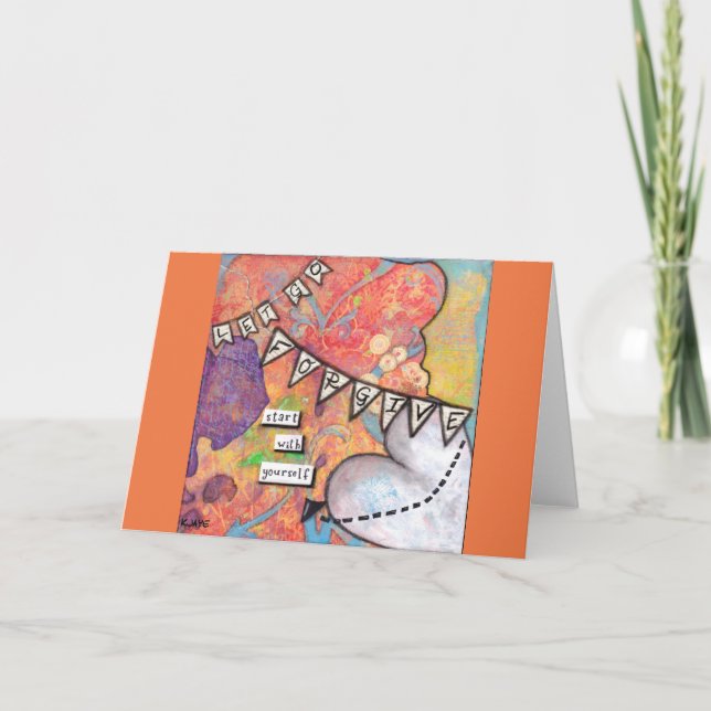 Carte Pardonner, commencez par vous-même - Art Inspirant (Devant)