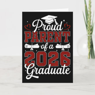 Carte Parent fier d'un diplômé de la promotion 2026 Seni