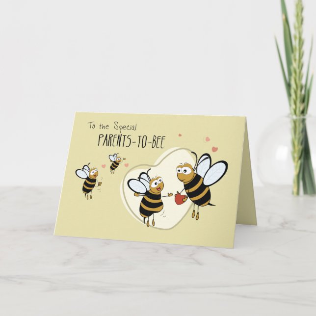 Carte Parents à BEE, 3e enfant Félicitations (Devant)
