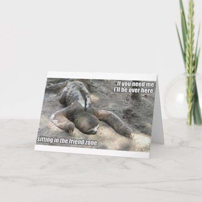 Carte Paresse de zone d'ami (Devant)