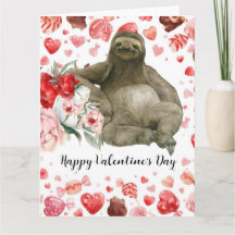 Paresseux à la Saint-Valentin 