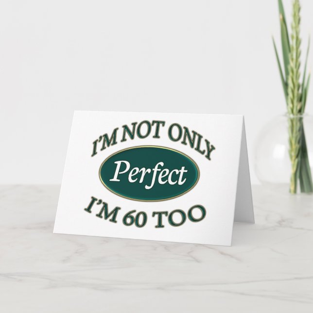 Carte Parfait 60 ans (Devant)