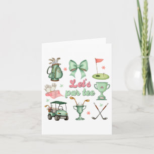 Carte Parfait Coquette Golf Funny Golfer Girls Wom