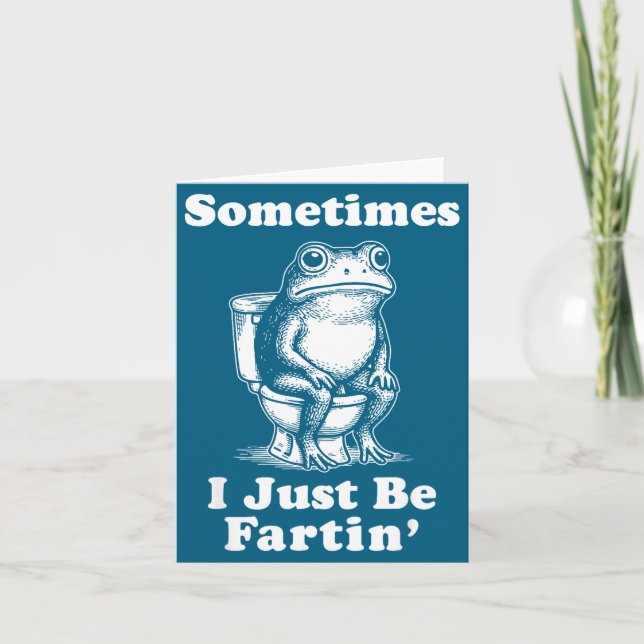 Carte Parfois je suis juste sur grenouille  (Devant)