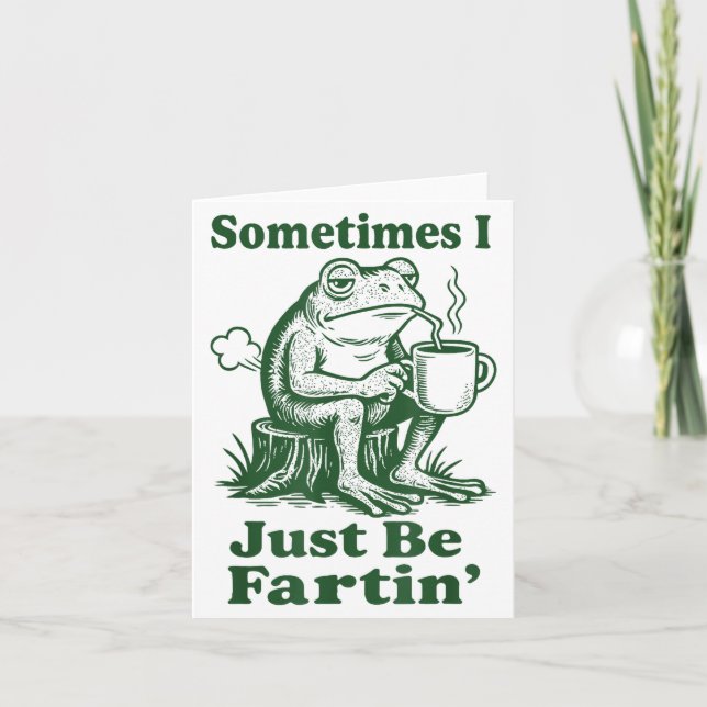 Carte Parfois je suis juste un crapaud qui péte  (Devant)