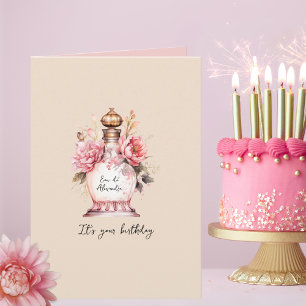 Carte Parfum Anniversaire personnalisé ou toute occasion