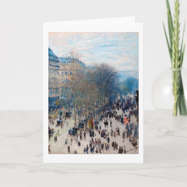 Carte Paris Boulevard, Claude Monet (Devant)