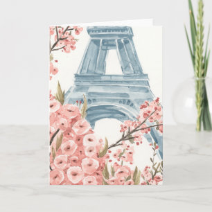 Carte Paris Cerise Blossoms