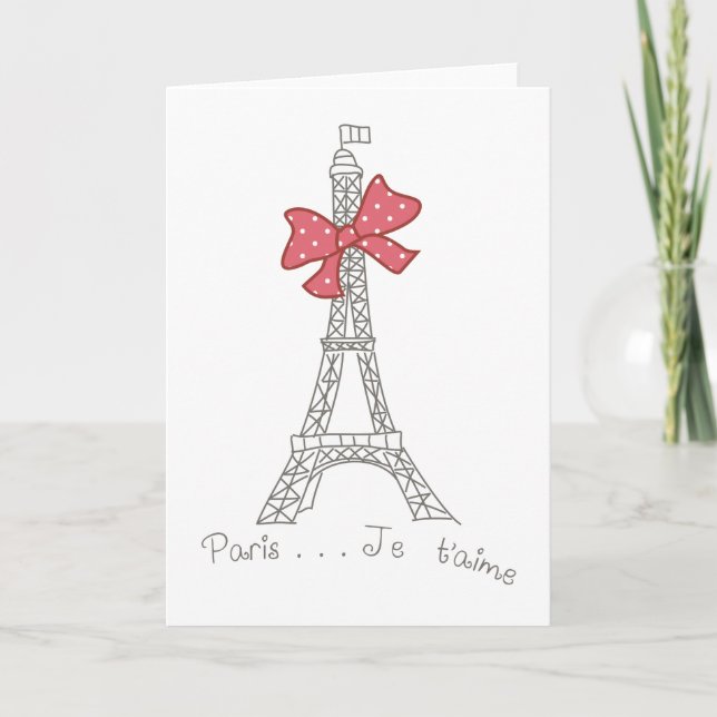 Carte Paris...Je t'aime (Devant)