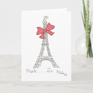 Carte Paris...Je t'aime