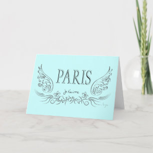 Carte PARIS Je t'aime