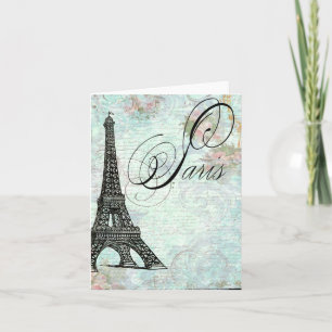 Carte Paris La Tour Eiffel French Design