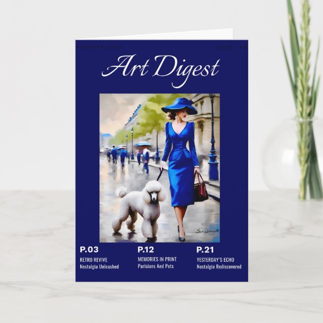 Carte Parisien Et Animaux Poiche (Devant)