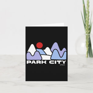 Carte Park City Utah Mountain Randonnée Ski Winter Sport