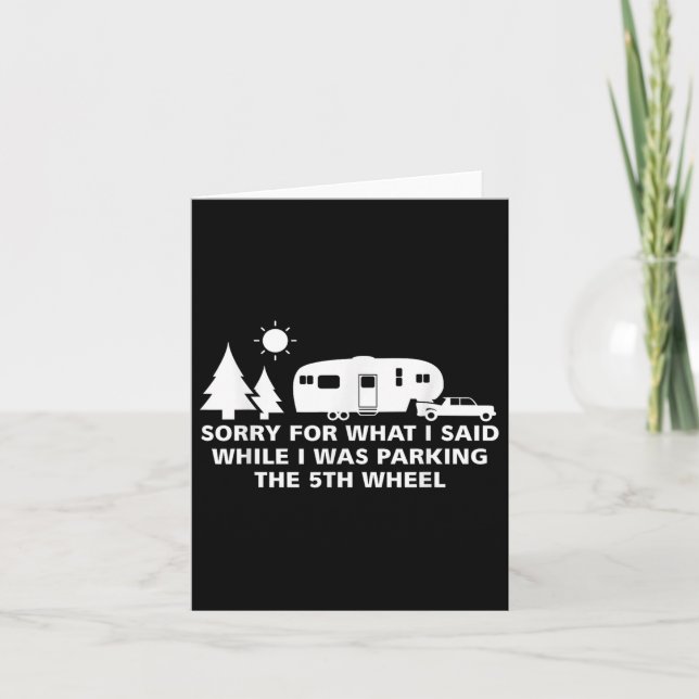 Carte Parking Le Camper Shirt 5e Roue Camping Rv Vaca (Devant)