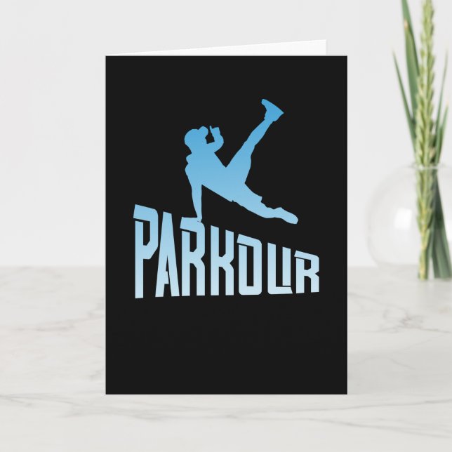 Carte Parkour Freerunner Athlète de course libre (Devant)