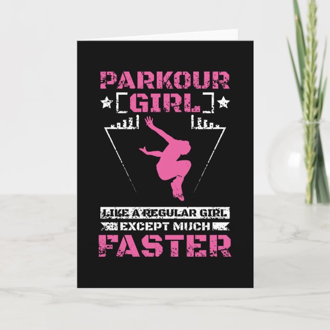 Carte Parkour Freerunning Girl (Devant)