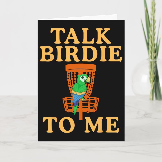 Carte Parle Oiseau à Moi Disc Golf Drôle Graphique Perro (Devant)