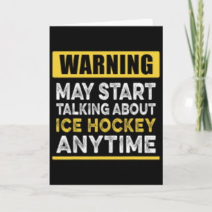 Carte Parler de hockey sur glace à tout moment Drôle de