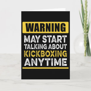 Carte Parler de kickboxing à tout moment Drôle de kickbo