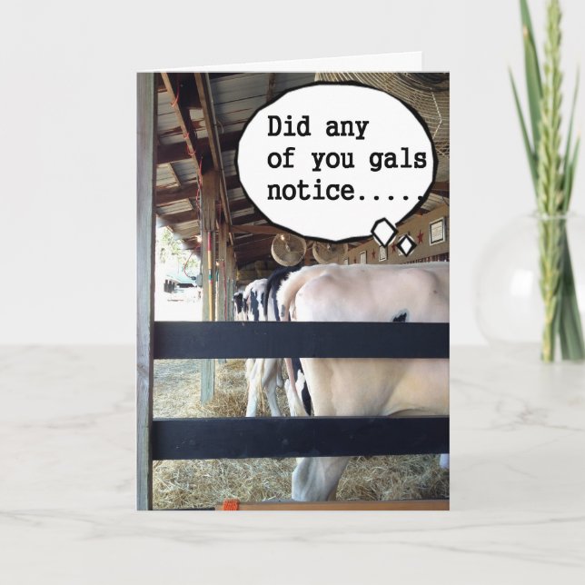 CARTE PARLER DE VACHES S'EST RASSEMBLÉ POUR DIRE HEUREUX (Devant)