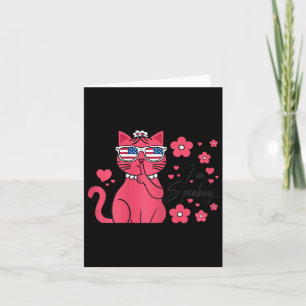 Carte Parler Kamala Harris Funny Pink Cat Kamala 2024