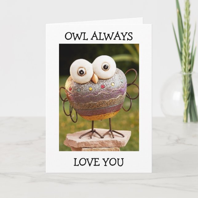 CARTE PARLER OWL=OWL TOUJOURS VOUS AIMER LES VOEUX D'ANN (Devant)