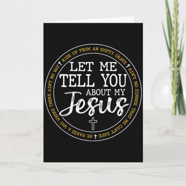Carte Parlez-Moi De Mon Jésus Dieu Foi Religieuse (Devant)