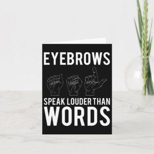 Carte Parlez Plus Haut Que Les Mots Sourds-muets