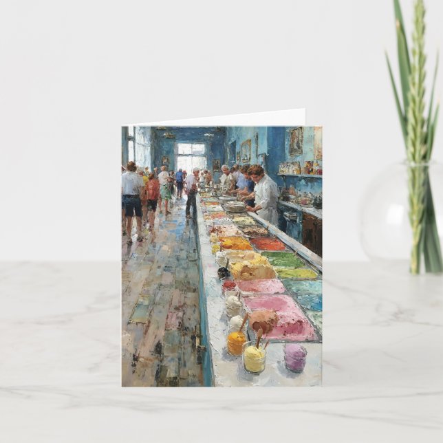 Carte Parlure De Crème De Glace En Acrylique (Devant)