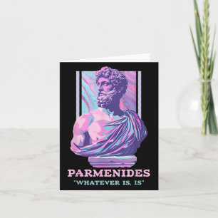 Carte Parmenides Philosophie stoïque Y2k Esthétique Rétr