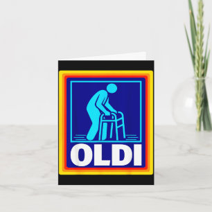 Carte Parodie Oldi humour rétro vieillissement drôle gra