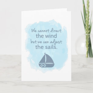 Carte Paroles de sagesse Citation de bateau à voile naut