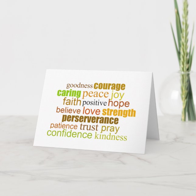 Carte Paroles d'encouragement (Devant)