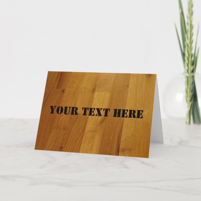 Carte Parquet sur mesure (Devant)