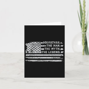 Carte Parrain L'Homme Mythe Légende Fête des pères Améri
