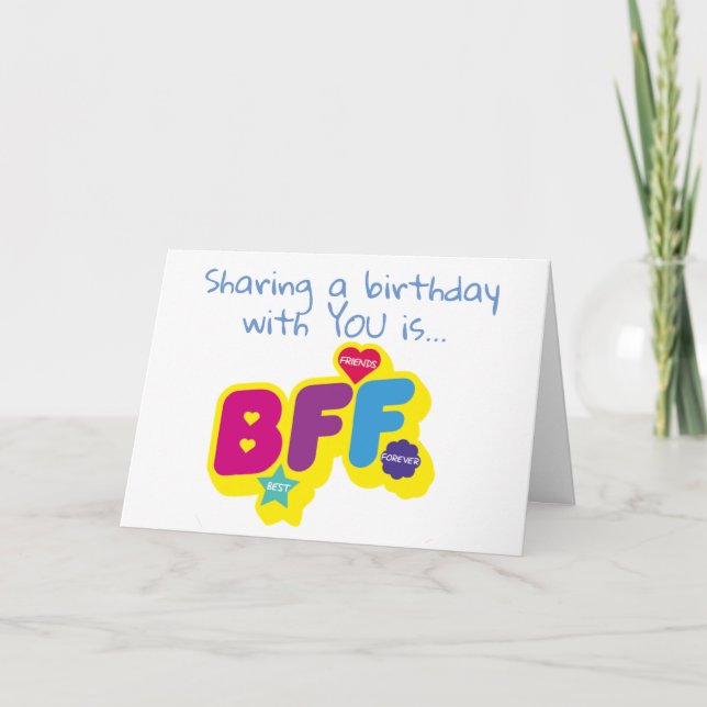 CARTE **PARTAGER LES ANNIVERSEMENTS** EST MON CADEAU D'A (Devant)