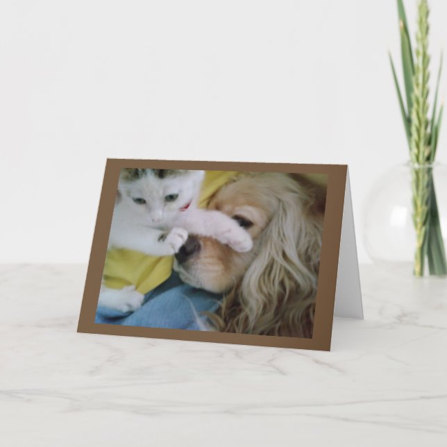 Carte **PARTAGER UN ANNIVERSAIRE AVEC VOUS** EST "AweCer (Devant)