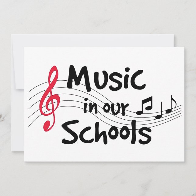 Carte Partagez votre amour de la musique (Devant)