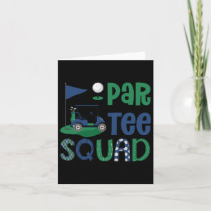 Carte Parte Squad Golf Amoureux Anniversaire Famille Mat