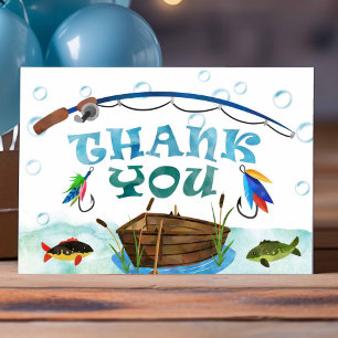 Carte Parti à la pêche o-poisson-iellement anniversaire
