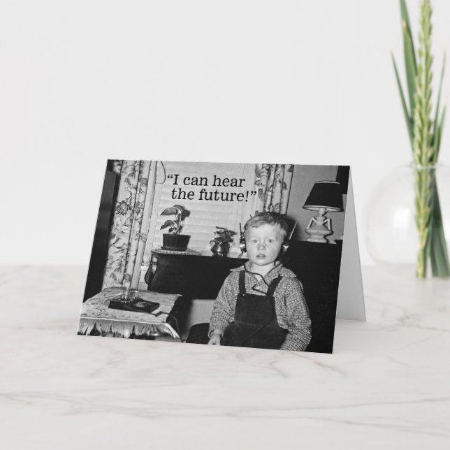 Carte Parti de graduation pour garçon de la radio person (Devant)