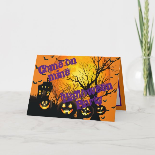 Carte Parti Halloween (Devant)