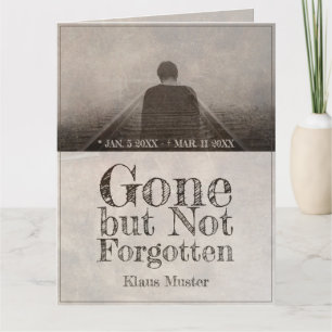 Carte Parti, mais pas oublié - Vintage