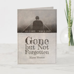 Carte Parti, mais pas oublié - Vintage