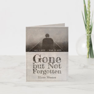 Carte Parti, mais pas oublié - Vintage