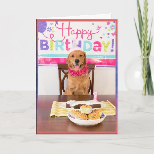 Carte Partie De Chien De Joyeux Anniversaire Avec Mon Zazzle Fr