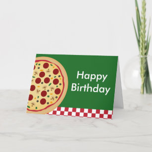 Cartes Partie Pizza D Anniversaire Zazzle Fr