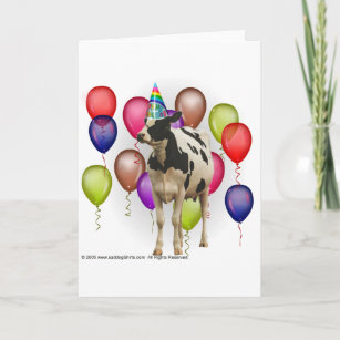 Cartes Vache D Anniversaire Zazzle Fr