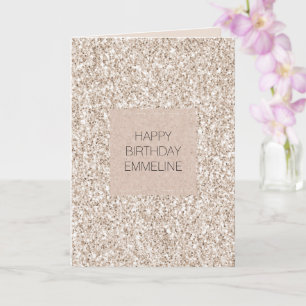 Carte Parties scintillant Glitz Crème Blush Sparkle Anni